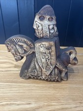 King Arthur Pottery Figure Vintage Quantock Medieval & Celtic Holy Simonsbath 