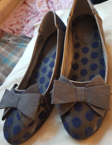 Ruby shoo grey blue - grey, polka