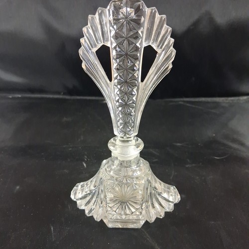 Vintage art deco pressed clear - pressed,