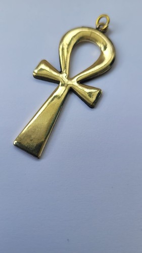 Gold egyptian ankh cross - ankh,