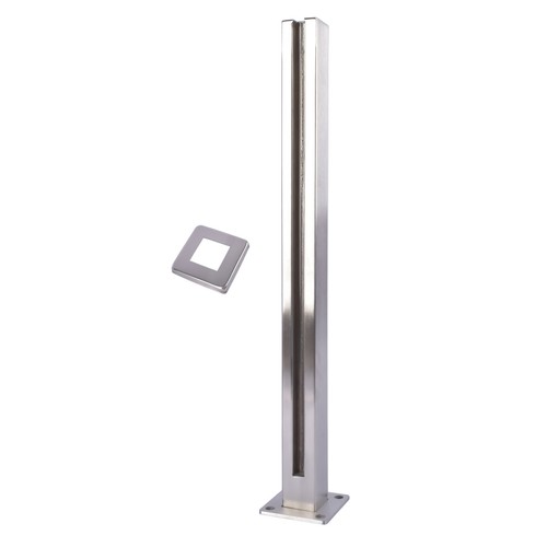 Glass balustrade railing post - glass,