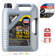 Liqui Moly Top Tec 4110 5W40 Engine Oil C3 BMW-LL Porsche C40 VW 511 MB 229