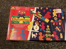Vintage Early Learning Centre ELC Fuzzy Felt Toy Age 3-6 Make Christmas Scenes