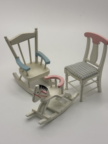 Dolls house nursery set - house, baby