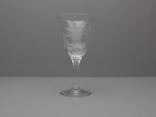 Royal Brierley Fuchsia Cut Wine Glass Glasses 6 1/2" 16.5 cm Tall