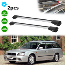 Subaru Legacy Wagon Estate 2003-2009 fit Roof Rack Cross Bars silver Set Carrier