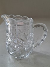 Art Deco Pressed Glass Jug