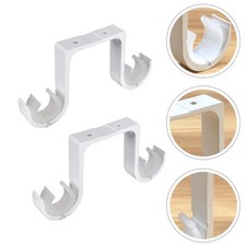  Curtain Pole Holder Holders Ceiling Installation Drapery Brackets