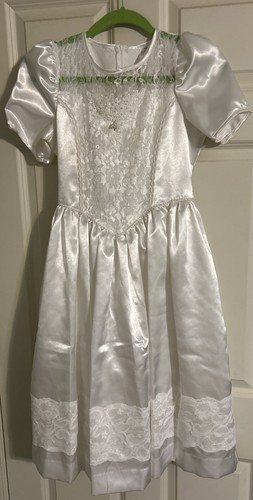 Girls size white satin - 14,