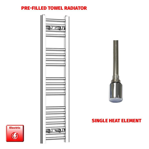 Chrome electric heated towel - heated,