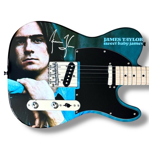 James taylor signed guitar - james,
