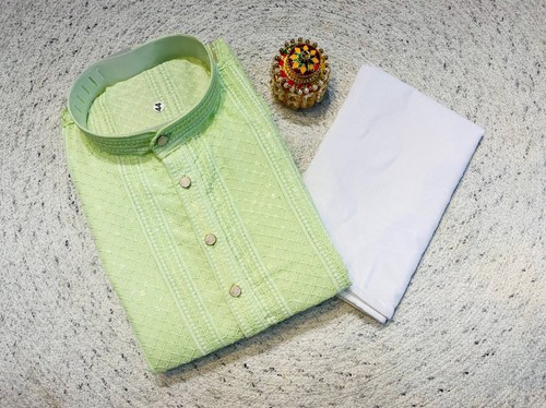 Men chikankari kurta - men's,