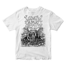 Napalm Death 'Scum' White Short Sleeve T-shirt - NEW