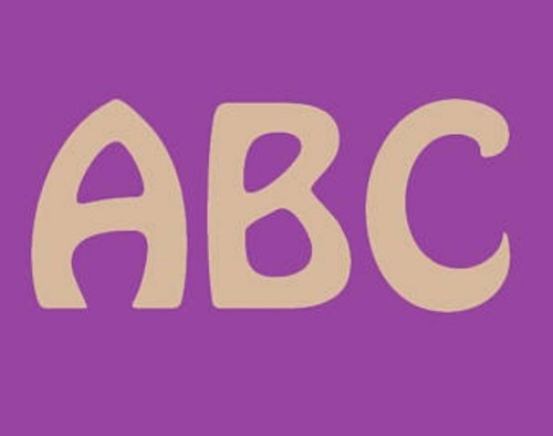 Hobo font wooden mdf - hobo,