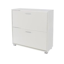 Shoe Cabinet White Gloss
