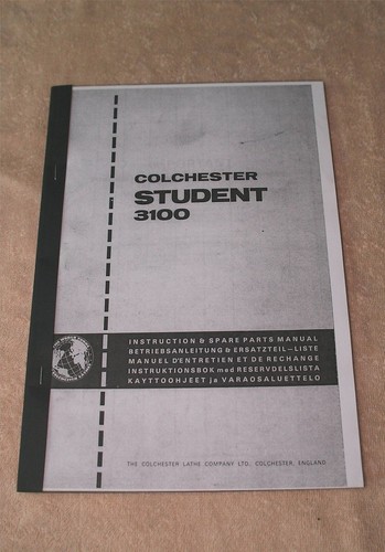 Colchester student 3100 - 3100, lathe