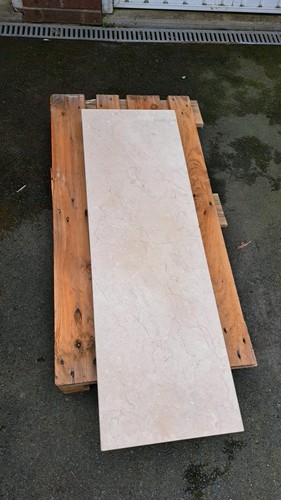 Solid marble hearth - solid,