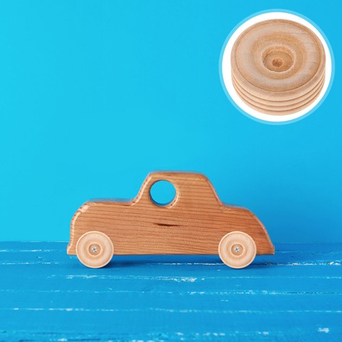 Pcs wooden wheel model - 20,