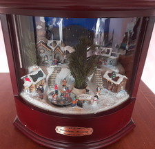 Christmas Box Display Light Up Musical Display Scene