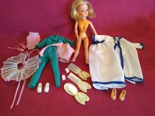 PEDIGREE 1970s SINDY BALLERINA DOLL, DOUBLE CUP WAIST PLUS EXTRAS