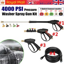 High Pressure Washer Spray Gun Car Jet Lance Power Washing Hose Nozzle Tips Kits