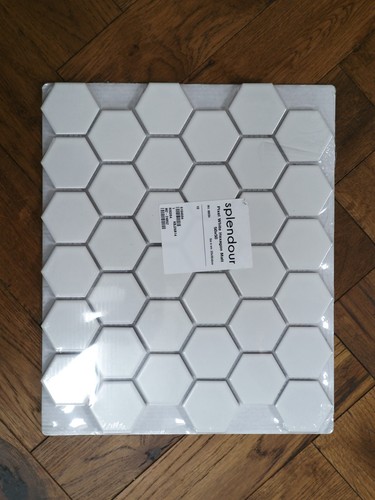 Splendour white heagon mosaic - heagon,