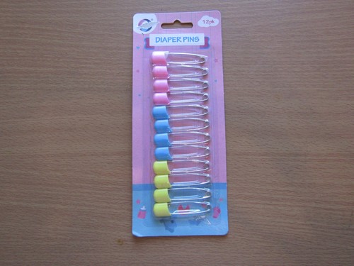 Pack nappy diaper pins - of, 12