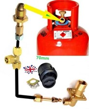 REMOTE REFILL PROPANE gas lpg BOTTLE SET with T piece