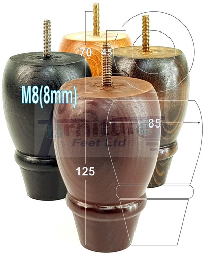 Replacement furniture bun - 4,