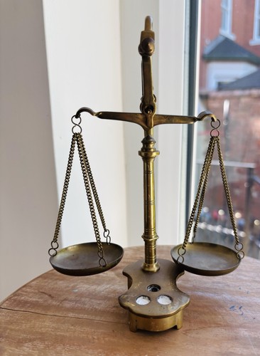 Vintage brass balance beam - brass,