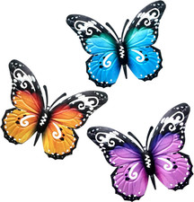 3PCS Large Metal Butterfly