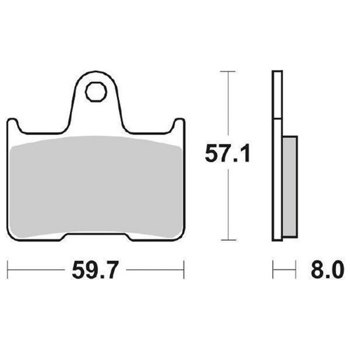 Pair brake pads 715ls - pads, 715