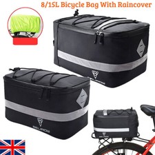 Bicycle Trunk Bag Mountain Bike Luggage Rear Rack Seat Carrier Pannier Pack UK