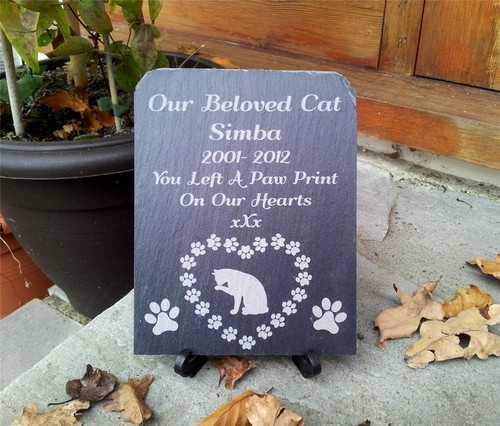 Personalised rustic slate pet - personalised,
