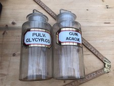 Two Antique Apothecary Bottles