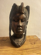 Large Aged ebony carved wooden