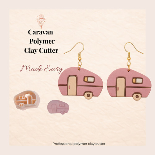 Caravan polymer clay cutter - clay,