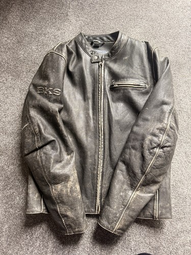 Bks leather motorcycle jacket - bks,