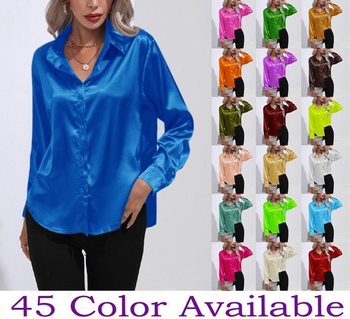 Women satin silk - silk, solid