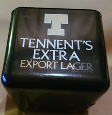 Ice Bucket Vintage Tennent's Plastic Black Retro style