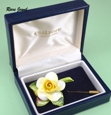 VINTAGE COALPORT FLOWER BROOCH