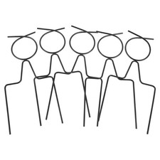  5 Pcs Gardening Hose Guide Spikes Stakes Metal Heavy Duty Guards