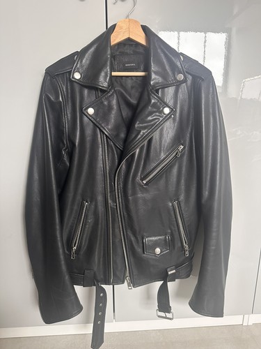 Diesel black leather biker - diesel,