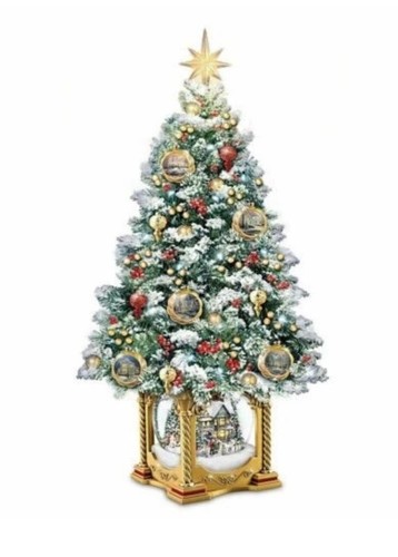 Thomas kinkade snow kissed - thomas,