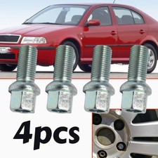 4pc Car Wheel Bolts Parts for Skoda Octavia 1U 1Z 5E 1996-2017 Accessories Parts