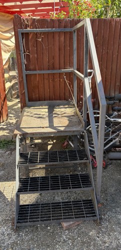 Used black steel staircase - steel,