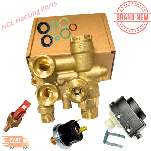 Baxi way valve with bypass - with,