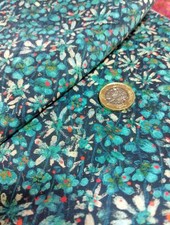 3m Liberty Tana Lawn vintage 'Eleanora'' 54" wide Turquoise Floral