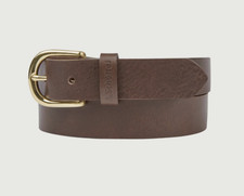 Brand new SCHOFFEL Tideswell Dark Brown Leather Belt Sz Small 8-10 RRP £70