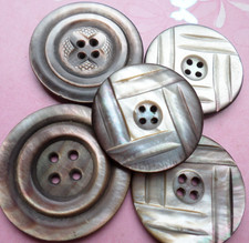 carved Antique vintage grey